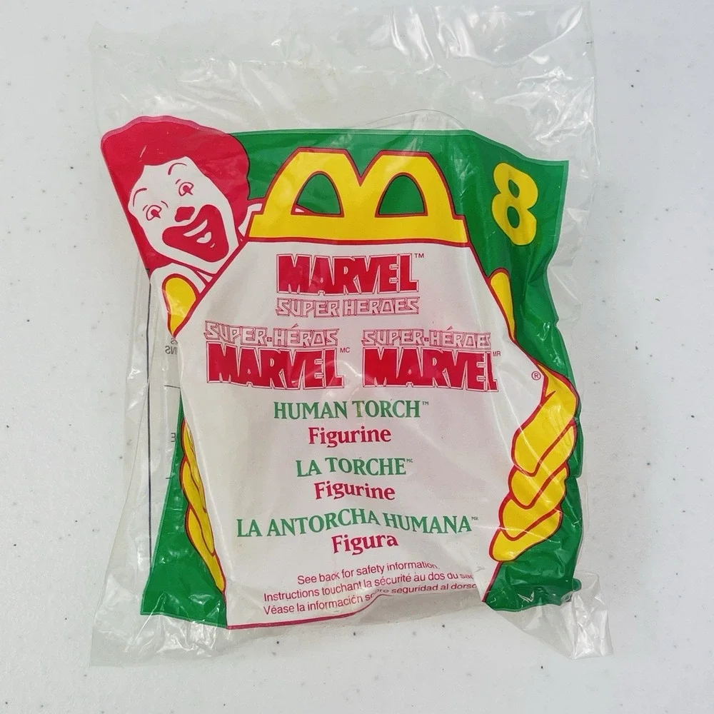 McDonalds Happy Meal Toy 1996 Marvel Super Heroes Human Torch 8 in Series